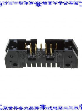 102153-2 针座连接器14POS接头2排2.54mm公形插针通孔直针镀金