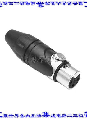 AX3F 圆形连接器3POS插头母插口焊杯银自由悬挂