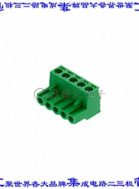37.005 端子块连接器5POS插头母插口5.08mm绿色自由悬挂