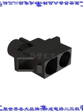 PL000727 矩形连接器外壳2POS插座11.1mm公形引脚黑色面板安装