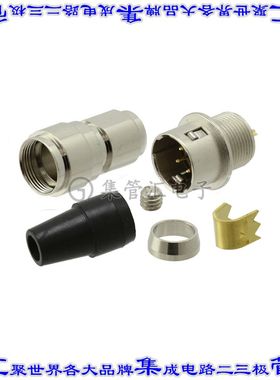 SD-PNN04-MMLAL-SX0-000 圆形连接器4POS插头公引脚焊杯镀金自由