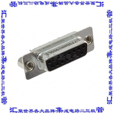 L77SDAH15SOL2 连接器15POS插座母插口2排D-Sub通孔