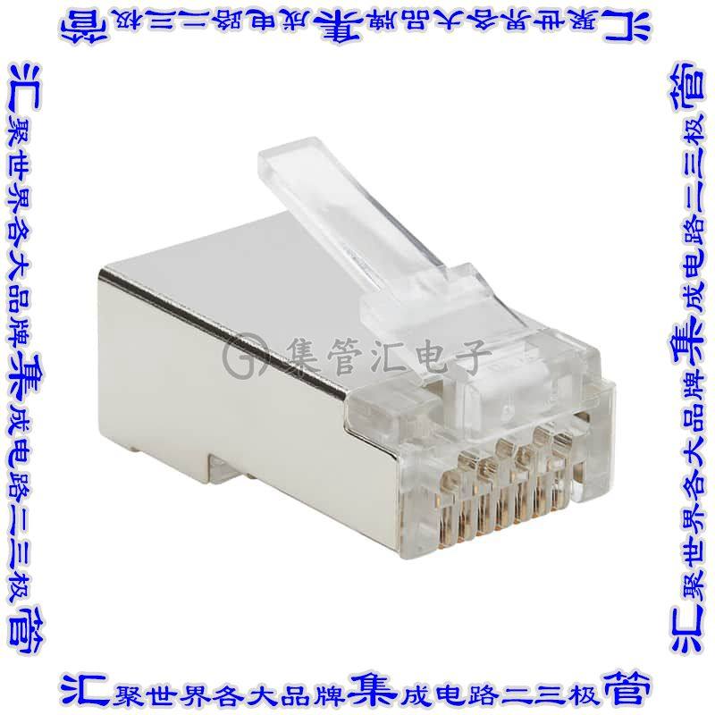N232-050-FTP 接插件连接器CAT6 RJ45 PASS-THROUGH FTP MODUL