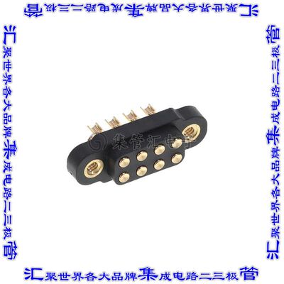 869-10-008-00-012000 弹簧式连接器8POS活塞型2排4mm通孔焊杯镀