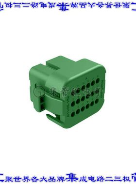 ATV06-18SC 矩形连接器外壳18POS插头3排母形插口绿色自由悬挂