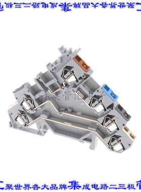 280-580 端子块连接器6POS断连4排5.0mm灰色12-28AWG