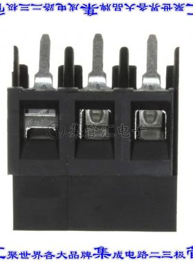 796689-3 线对板连接器3POS接线端子5mm通孔35角度带板