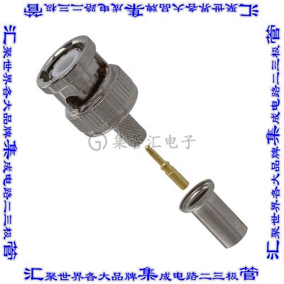 CPMC881 同轴连接器BNC插头公引脚压接焊接50欧姆自由悬挂