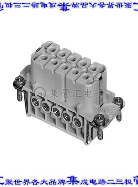 C14610B0100024 连接器10+接地插件母头螺钉