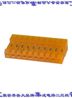 4-640426-0 矩形连接器10POS插座3.96mm母插口橙色IDC锡自由悬挂