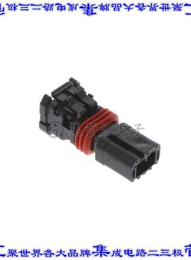 MX80A02SZ1A 矩形连接器外壳2POS插座2.54mm母形插口黑色自由悬挂