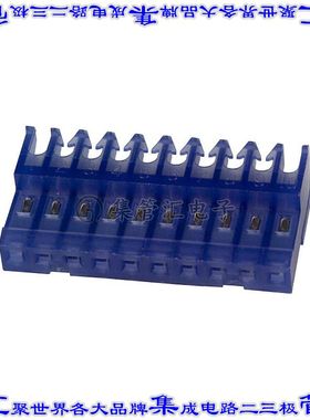 4-640622-0 矩形连接器10POS插座2.54mm母插口蓝色IDC锡自由悬挂