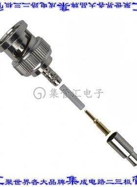 112132 同轴连接器BNC插头公引脚压接50欧姆自由悬挂