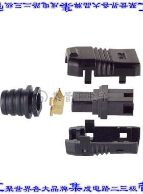 RP34L-5PA-3SC(71) 矩形连接器外壳3POS插头2.35mm母形插口黑色自