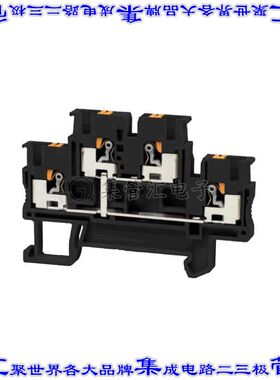 TBDR-12-15-BK 端子块连接器4POS馈通式3.5mm黑色14-26AWG