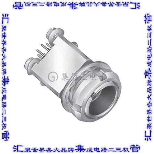 EYG.1B.308.CLN 圆形连接器8POS插座母插口焊接镀金面板安装通孔