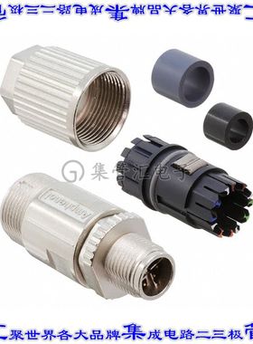 MSXS-08BMMD-SL8001 圆形连接器8POS插头公引脚IDC镀金自由悬挂