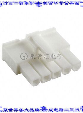 1586027-5 矩形连接器外壳5POS插座4.2mm母形插口白色自由悬挂