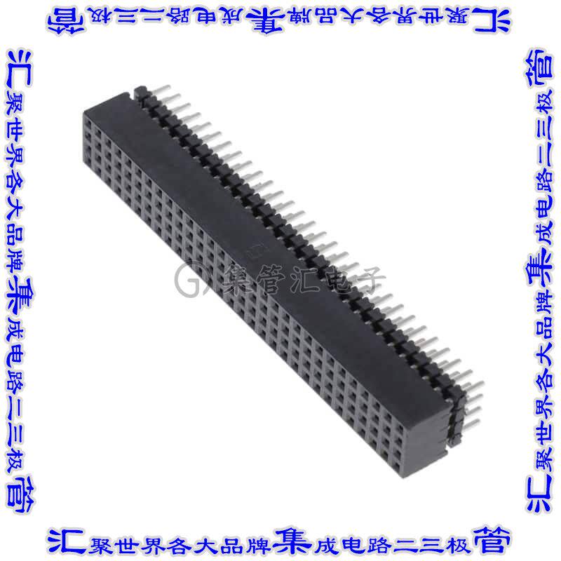 ESQT-130-03-S-Q-335 针座连接器120POS插座4排2mm叉状通孔直针镀