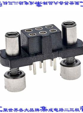 M80-4050442 针座连接器4POS插座2排2mm母形插口通孔直针镀金