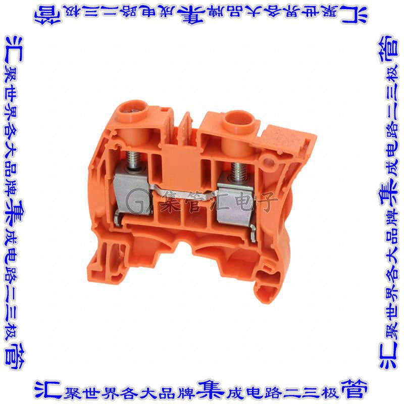 1SNK510030R0000 端子块连接器2POS馈通式10.0mm橙色4-24AWG