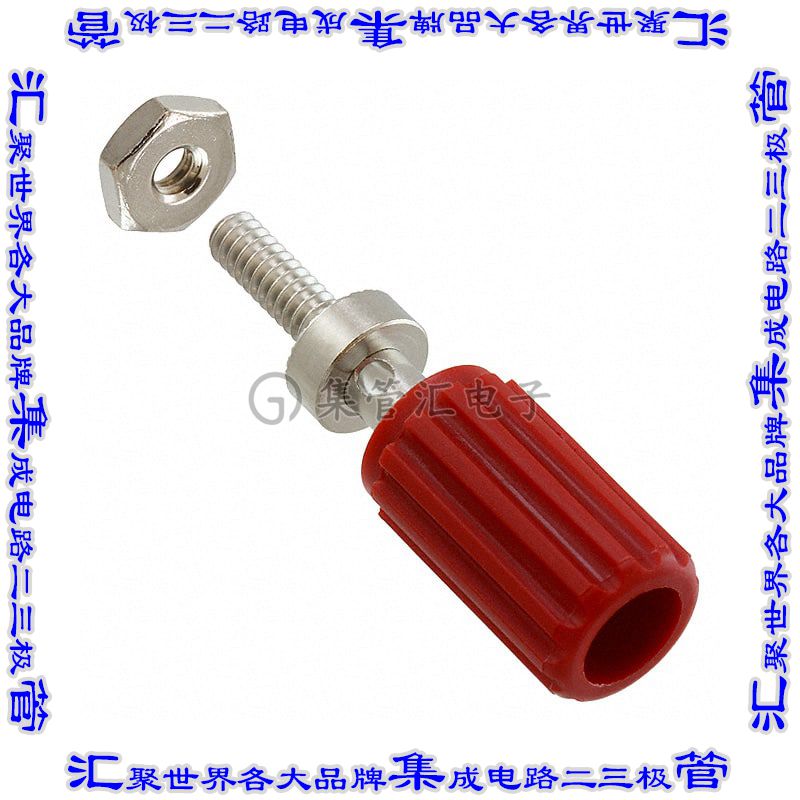 111-0702-001 接插件连接器CONN BIND POST KNURLED RED