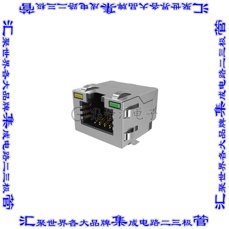 RJE3C1881441 接插件连接器8P8C, RA, CAT6A, SMT, SHIELD WIT