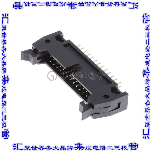 MHR-26-VUAS 针座连接器26POS接头2排2.54mm公形插针通孔直针镀金