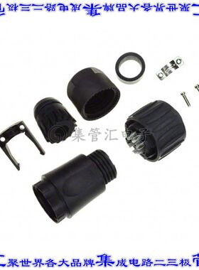 C01630D00611012 圆形连接器7POS插头母插口焊接银自由悬挂