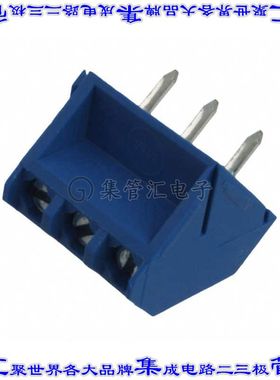 OSTTG030160B 线对板连接器3POS接线端子5mm通孔成角度