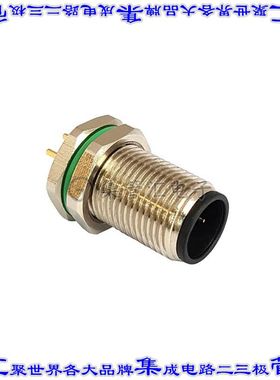 PXMBNI12RPM05BPCM12 圆形连接器5POS插座公形引脚焊接镀金面板安