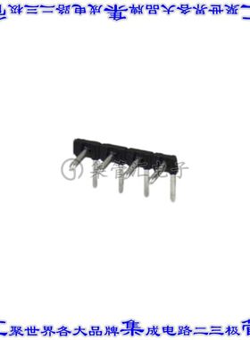 1705481 端子块连接器4POS接头公引脚无罩5mm黑色90DEG通孔