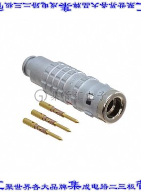 FGG.0K.303.CYCC50Z 圆形连接器3POS插头公引脚压接镀金自由悬挂