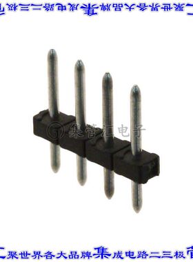 1945119 端子块连接器4POS接头公引脚无罩3.5mm黑色垂直通孔