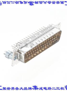 DDMZ-50P-Z-K87 连接器50POS插头公引脚3排D-Sub面板安装通孔