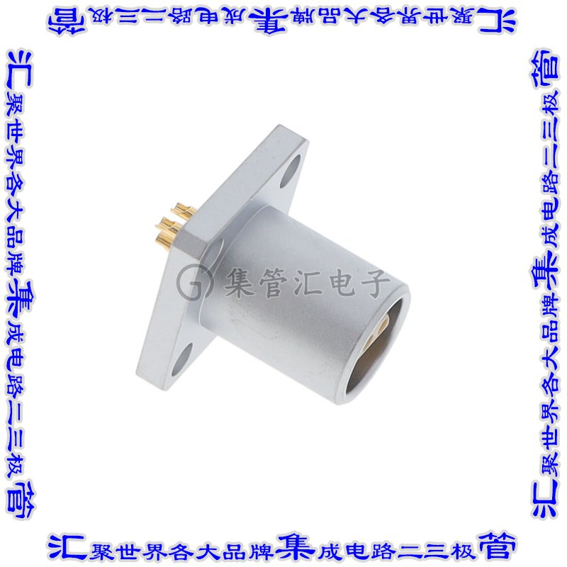 EBC.1S.303.CLL 圆形连接器3POS插座母插口焊杯镀金面板安装