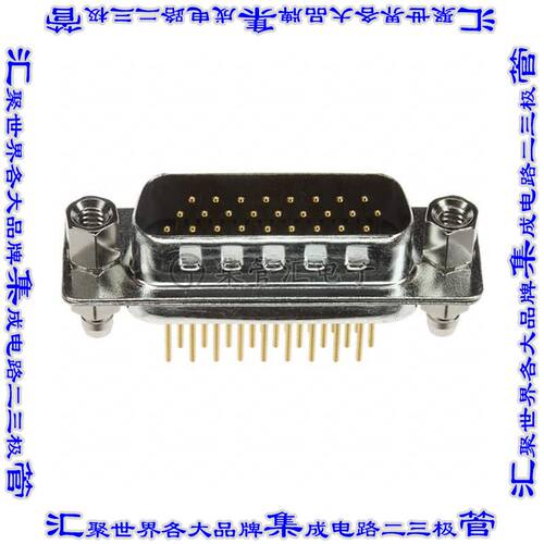 180-M26-113R911 连接器26POS插头公引脚3排D-Sub高密度面板安装