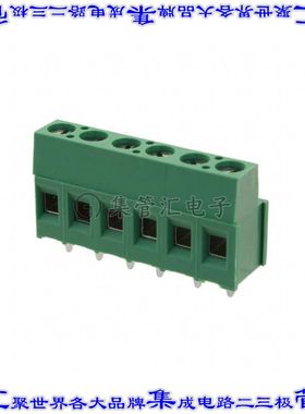 282841-6 线对板连接器6POS接线端子5.08mm通孔水平带板