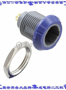 PLB4G620009 圆形连接器9POS插座母插口焊杯镀金面板安装