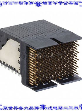 1934347-1 背板连接器240POS接头公引脚15排1.9mm通孔直角黑色