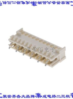 1-2232891-1 矩形连接器11POS插座2.5mm母插口压接锡自由悬挂直角