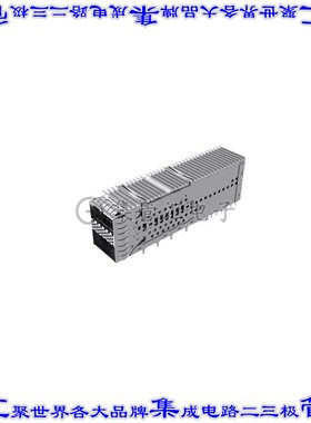 UE36E1620032C31 插拔式连接器插座集成(2x1)QSFP-DD通孔直角压配