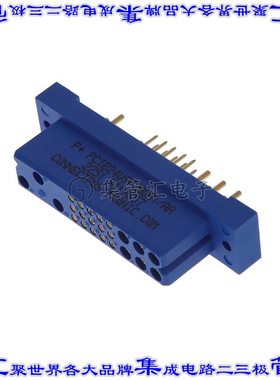PCIB24W9F400A1/AA 背板连接器24POS插座母插口通孔直角蓝色
