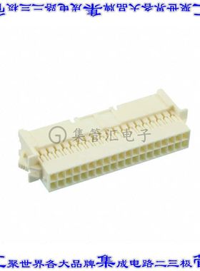3-1969595-8 矩形连接器外壳38POS插座2排2.5mm公形引脚天然色面