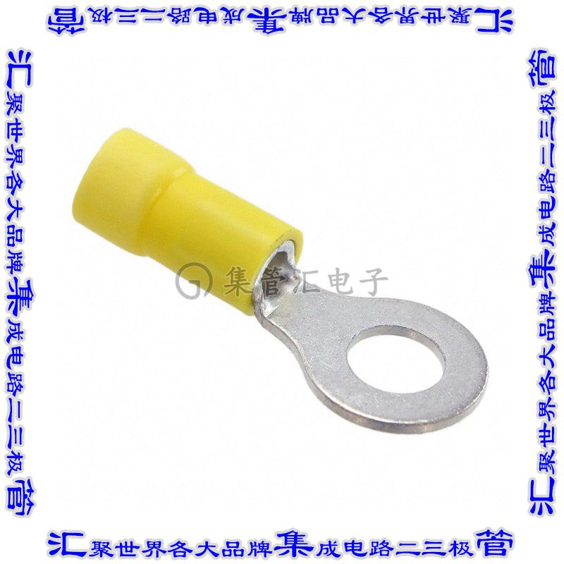 PV10-14RX-L 环形连接器端子圆形1/4接线柱10-12AWG压接