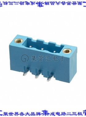 TBP01R1W-508-03BE 端子块连接器3POS接头公引脚带罩5.08mm蓝色90