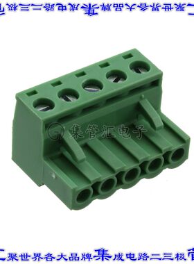 OSTTJ055153 端子块连接器5POS插头母插口5.08mm绿色自由悬挂