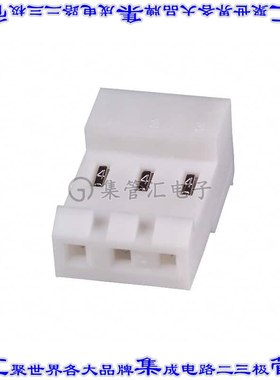 3-640429-3 矩形连接器3POS插座3.96mm母插口白色IDC锡自由悬挂