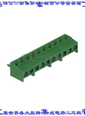 691243310010 线对板连接器10POS接线端子3.81mm通孔水平带板