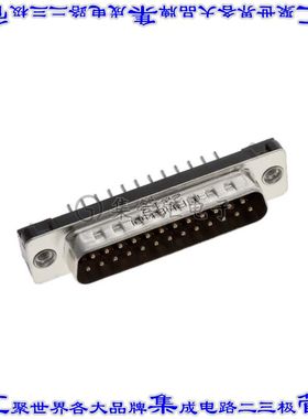 L717TSBH25POL2RM5 连接器25POS插头公引脚2排D-Sub通孔